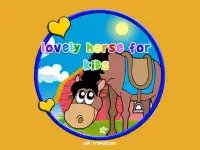 lovely horses for kids Screen Shot 0