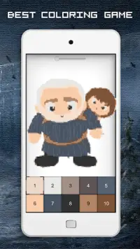Game of Thrones Color by Number - GoT Pixel Art Screen Shot 5