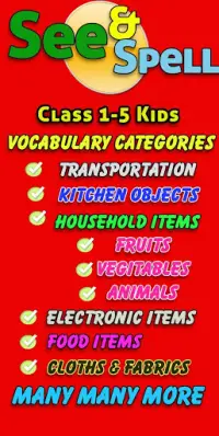picture spelling games for kids Screen Shot 1