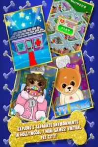 Pet City Celebrity Puppy & Dogs Pets Virtual Story Screen Shot 2