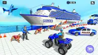 Jeux chiens police transports Screen Shot 4