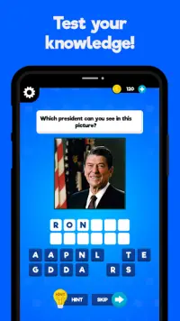 USA Presidents Quiz Game - US History Trivia App Screen Shot 0