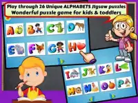 Alphabets Learning Puzzles Screen Shot 2