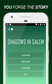 Shadows In Salem: A Text-Based Choices RPG Screen Shot 0