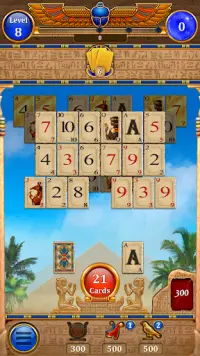Card of the Pharaoh - Free Solitaire Card Game Screen Shot 1