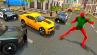 Flying Rope-Hero Neo Town - Miami Crime Simulator Screen Shot 4