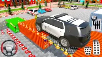 पुलिस प्राडो गाड़ी पार्किंग 3D Screen Shot 0