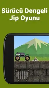 Sürücü Dengeli Jip Oyunu Screen Shot 0