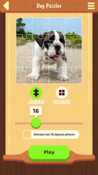Jeux de puzzle de chien Screen Shot 1