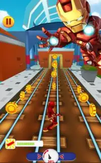 Subway ironman Rush: avengers, Superhero Game Screen Shot 3