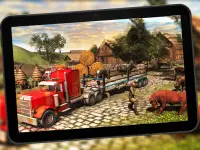 Farm Animal Truck Transport Driving Simulator Game Screen Shot 3