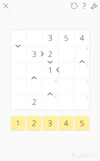 Futoshiki 101 - Sudoku-style number puzzle game Screen Shot 5