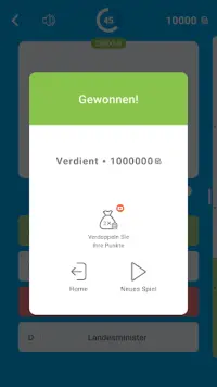 Neuer Millionär Quiz 2020 -  Quiz game in German Screen Shot 6