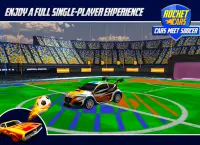 Rocket Car Soccer : Drive & Football Screen Shot 1