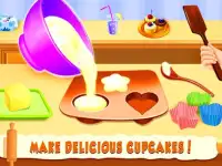甘い カップケーキ ショップ -  子供たち 料理 ゲーム Screen Shot 1