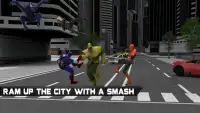 Green monster Infinity battle vs Superheroes Screen Shot 2