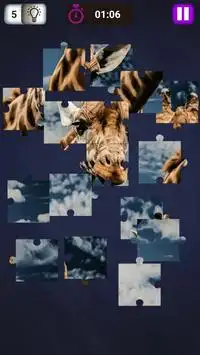 Dschungel-Tier-Puzzle Screen Shot 1