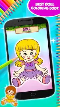 Doll Coloring Book Screen Shot 0