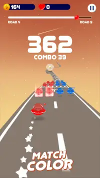 Space Road: color ball game Screen Shot 2