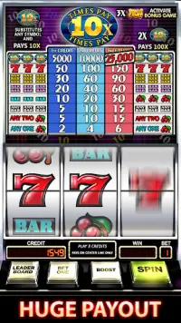 Free Slot Machine 10X Pay Screen Shot 1
