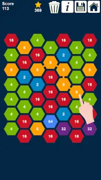 juegos hexagonales: colección números hexagonales Screen Shot 7