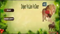 Sniper Vs Lion Vs Deer Screen Shot 2
