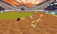 Wild lion, dog, Tiger animal racing simulator 3d Screen Shot 0