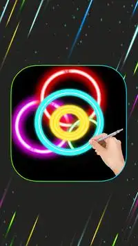 Draw Glow Fidget Spinner Screen Shot 0