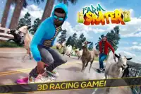 Farm Skater Boy - Skating Game Screen Shot 0