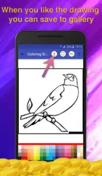 Birds & Animals Kids Coloring Screen Shot 4