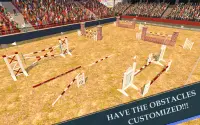 Carreras de caballos de salto y Maestro trucos 3D Screen Shot 4