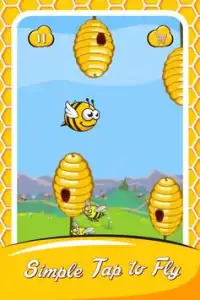 Flappy Flutter Bee Screen Shot 2