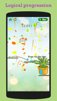 Flower Rescue: Great physics-based puzzle game Screen Shot 3