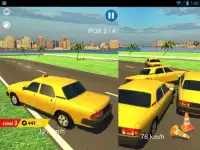 Racing taxi in California Screen Shot 2