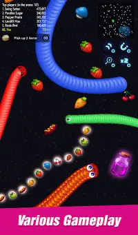 Worm.io: Slither Zone Screen Shot 2