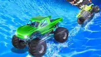 Water Slide: Monsture Truck 4*4 Mega Game Screen Shot 3
