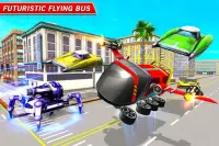 Electric Bus Flying Games - Flying Bus Games 3D Screen Shot 1