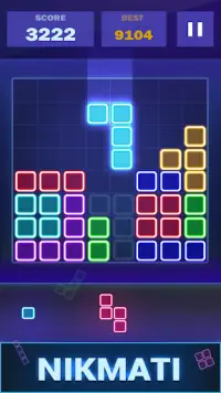 Glow Puzzle Blok - permainan p Screen Shot 2