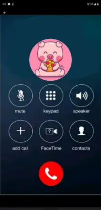 Fake Call From Pig Prank Simulator Screen Shot 0