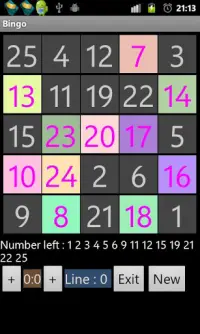 Bingo multiplayer game Screen Shot 1