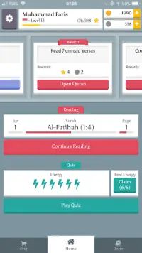 Quran Challenge: Read, Translate & Memorise Game Screen Shot 1