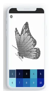 Butterfly Color By Number, butterfly coloring . Screen Shot 6