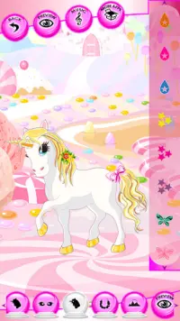 unicorn berdandan permainan Screen Shot 2