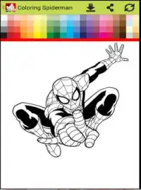 Coloring Spider-man : spiderMan games free Screen Shot 1