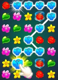 ดอกไม้ดอกเกม: เกมจับคู่สีดอกไม้ฟรี Screen Shot 1
