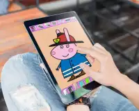 Coloring Book For Kids: Pepa Pig Screen Shot 0