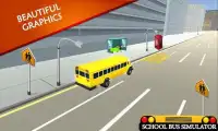 Schoolbus 3D Simを運転する Screen Shot 2