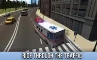 Ambulance City Drive Simulator Screen Shot 2