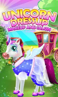 Unicorn Dress Up Makeup And Salon | Free Games Screen Shot 0