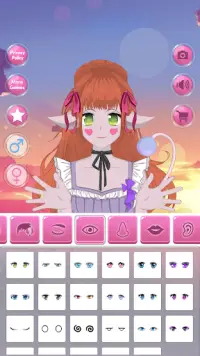 アニメアバター 作成 - 女の子を作るゲーム Screen Shot 4